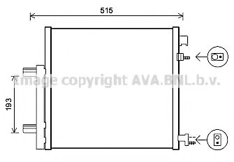 Радиатор кондиционера AVA DWA5140D
