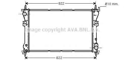 Радиатор охлаждения двигателя AVA FD2320