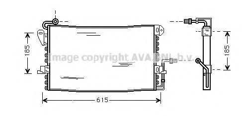 Радиатор кондиционера ava FD5175