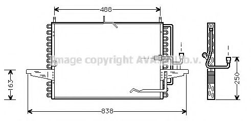 Радиатор кондиционера ava FD5177
