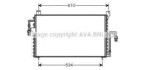 Радиатор кондиционера ava FD5186