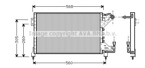 Радиатор кондиционера ava FD5231