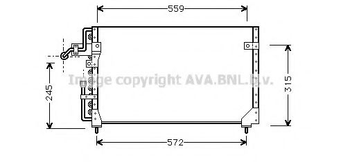 Радиатор кондиционера ava FD5233