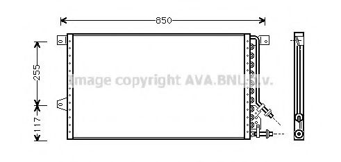 Радиатор кондиционера ava FD5251