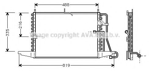 Радиатор кондиционера ava FD5298