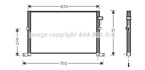 Радиатор кондиционера AVA FD5334