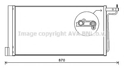 Радиатор кондиционера AVA FD5485D