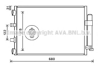 Радиатор кондиционера AVA FD5487D
