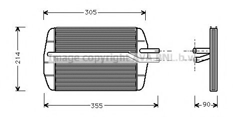 Радиатор печки AVA FD6216