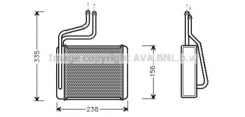 Радиатор печки AVA FD6286