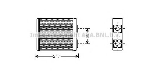 Радиатор печки AVA FD6362