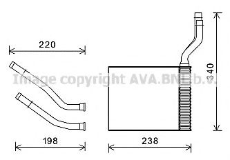 Радиатор печки AVA FD6464
