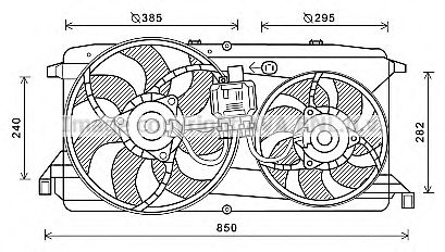 Вентилятор охлаждения двигателя AVA FD7579