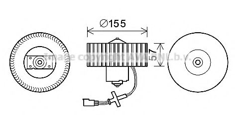 Вентилятор салона AVA FD8568