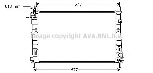 Радиатор охлаждения двигателя AVA FDA2335