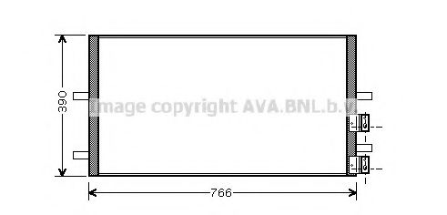 Радиатор кондиционера AVA FDA5407