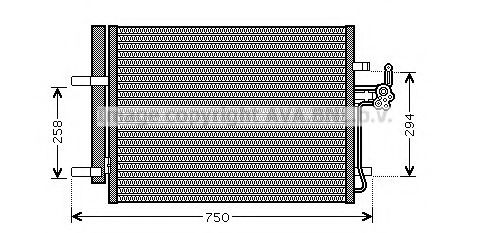 Радиатор кондиционера AVA FDA5428D