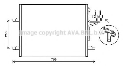 Радиатор кондиционера AVA FDA5483