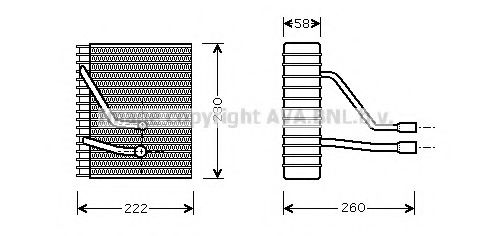 Испаритель кондиционера AVA FDV330