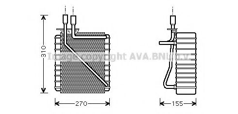Испаритель кондиционера FORD 4359355