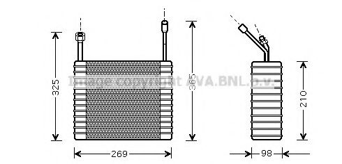 Испаритель кондиционера FORD 3903062