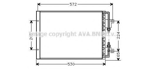 Радиатор кондиционера ava FT5155
