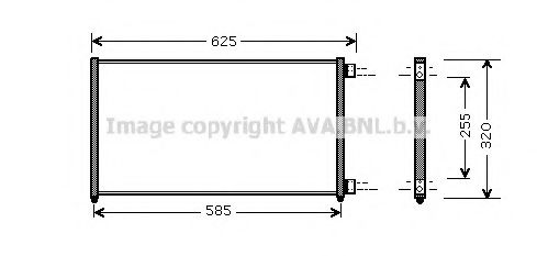 Радиатор кондиционера AVA FTA5256