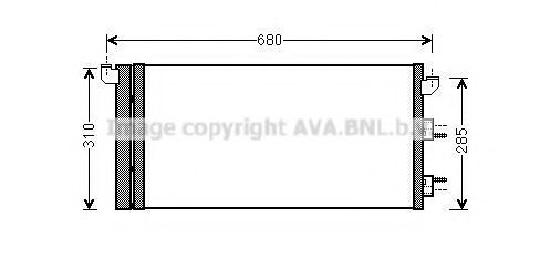 Радиатор кондиционера AVA FTA5293D