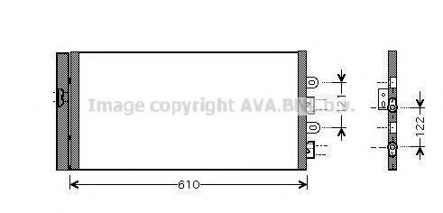 Радиатор кондиционера AVA FTA5298D