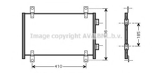 Радиатор кондиционера AVA FTA5302
