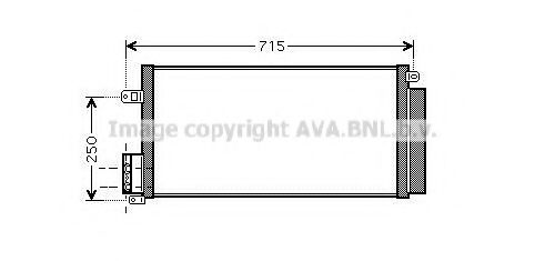 Радиатор кондиционера AVA FTA5310D