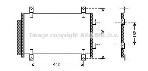 Радиатор кондиционера AVA FTA5351D