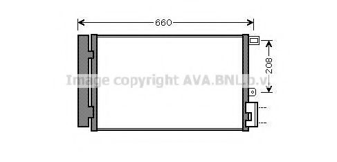 Радиатор кондиционера AVA FTA5357D