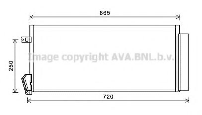 Радиатор кондиционера AVA FTA5396D