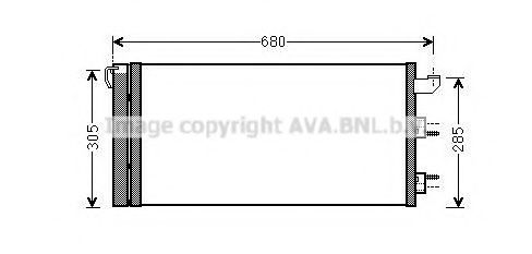 Радиатор кондиционера AVA FTA5406D