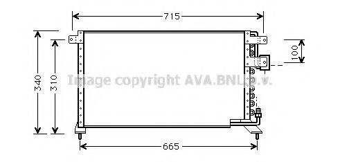 Радиатор кондиционера ava HD5084