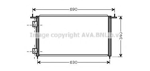 Радиатор кондиционера AVA HD5210