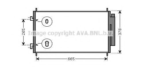 Радиатор кондиционера AVA HD5214D