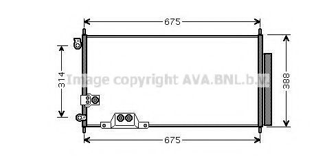 Радиатор кондиционера AVA HDA5239D