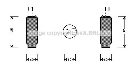 Осушитель кондиционера Honda/Acura 80351SP0013