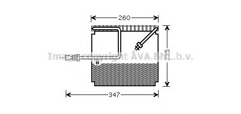 Испаритель кондиционера Honda/Acura 80215S30A01