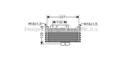 Масляный радиатор коробки передач ava HY3261