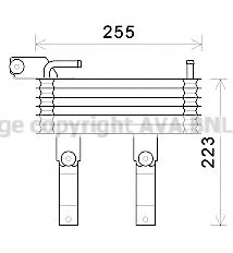 Масляный радиатор коробки передач ava HY3369