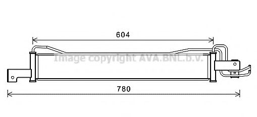 Масляный радиатор коробки передач ava HY3378