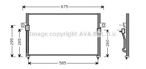 Радиатор кондиционера AVA HY5058