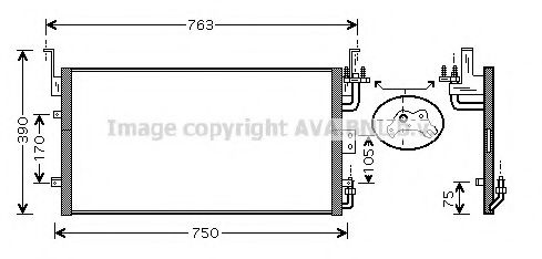 Радиатор кондиционера AVA HY5083