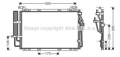 Радиатор кондиционера AVA HY5091D