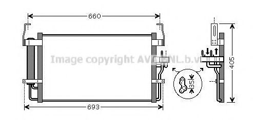 Радиатор кондиционера AVA HY5092D