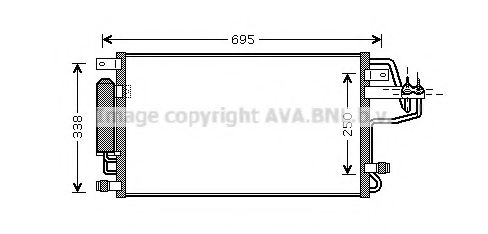 Радиатор кондиционера AVA HY5156D