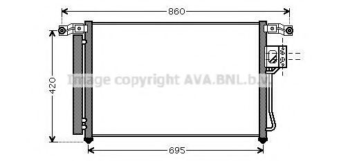 Радиатор кондиционера AVA HY5175D
